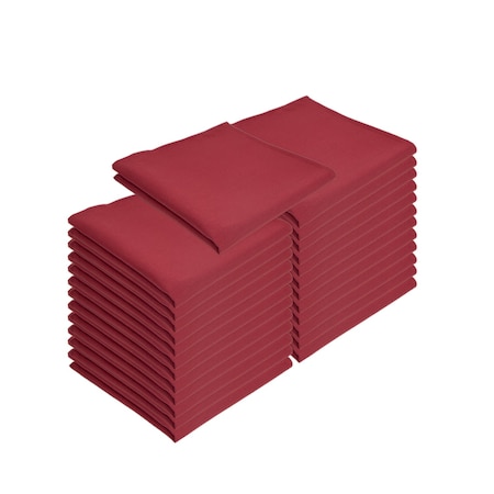 Monarch Brands Mariposa Poly Spun Napkin 20x20 Burgundy (25pk) NAP-BUR-SPUN